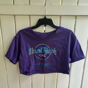 90s Hard Rock Cafe cropped tshirt
